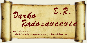 Darko Radosavčević vizit kartica
